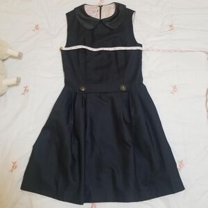 L'ecole des Femmes peter pan collar sleeveless mini dress